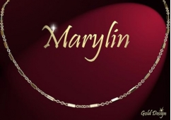 Marylin - náramek zlacený